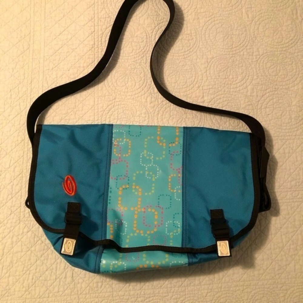 Timbuk2 Blue Patterned Messenger Bag
